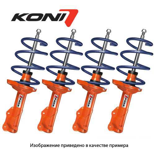 KONI STR.T Kit, 11251090 кит для FORD Mustang V6 (S197) coupe Kit includes 4 dampers and 4 lowering springs., 05-09. Занижение перед - 33, зад - 35.