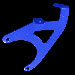 Кронштейн крепления фильтра Prosport, 8кл, синий