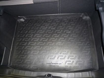 Коврик в багажник Citroen C4 hatchback (04-) (пластиковый) L.Locker