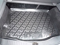 Коврик в багажник Ford Focus II hatchback (05-) (пластиковый) L.Locker