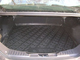 Коврик в багажник Ford Focus III sedan (11-) (пластиковый) L.Locker