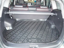 Коврик в багажник Hyundai Santa Fe (06-) (пластиковый) L.Locker