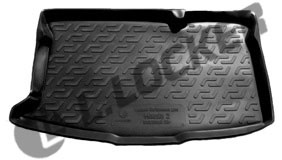 Коврик в багажник Mazda 2 hatchback (08-) (пластиковый) L.Locker