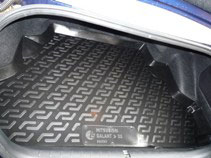 Коврик в багажник Mitsubishi Galant sedan (06-) (пластиковый) L.Locker