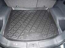 Коврик в багажник Opel Antara (06-) (пластиковый) L.Locker
