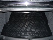 Коврик в багажник Opel Vectra С sedan (02-) (пластиковый) L.Locker