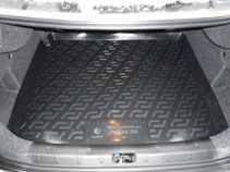 Коврик в багажник Peugeot 206 sedan (06-) (пластиковый) L.Locker