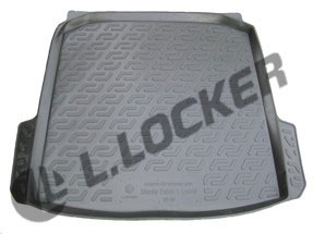 Коврик в багажник Skoda Fabia I Combi (01-06) (пластиковый) L.Locker