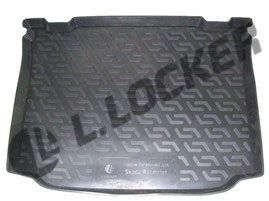 Коврик в багажник Skoda Roomster (06-) (пластиковый) L.Locker
