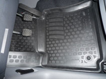 Коврики в салон Volkswagen Caddy (04-) передние (полимерные) L.Locker