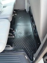 Коврики в салон Volkswagen Transporter (02-) 2й ряд сидений (полимерные) L.Locker