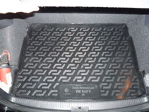 Коврик в багажник Volkswagen Golf V hatchback (05-) (пластиковый) L.Locker