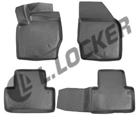 Коврики в салон Volvo XC90 (02-) (полимерные) L.Locker