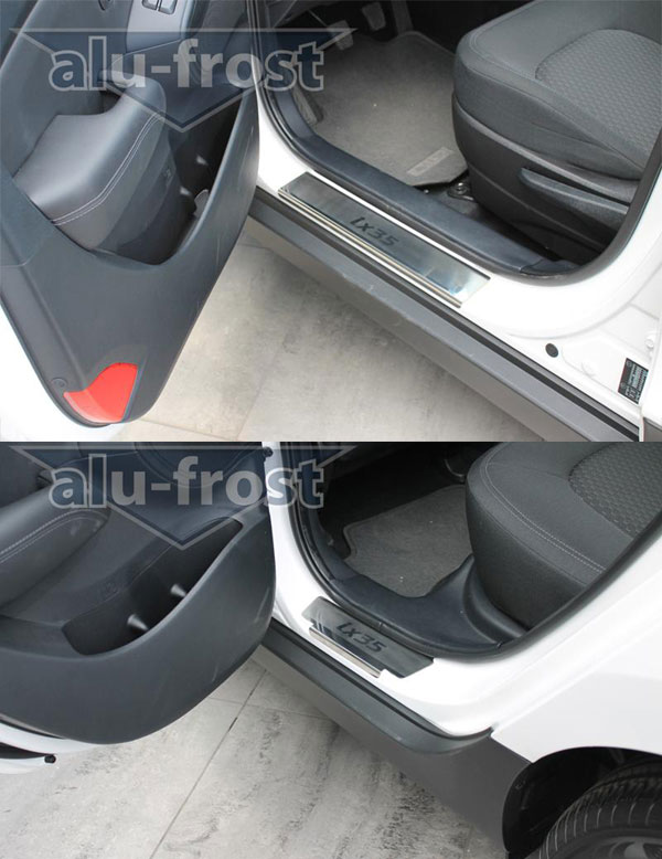Накладки на пороги Alu-Frost для Hyundai ix35 2010+ (шт.)