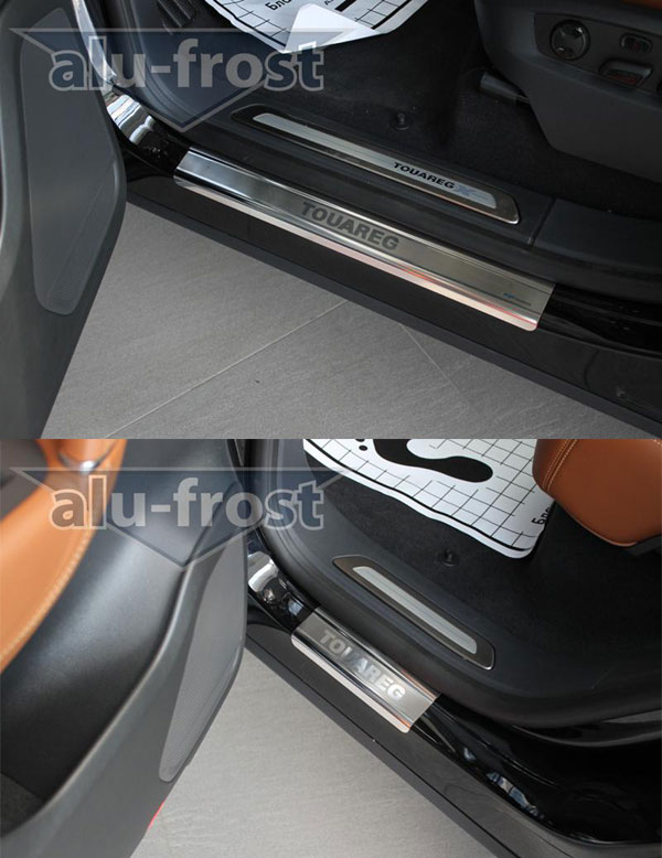Накладки на пороги Alu-Frost для VW Touareg II 2010+ (шт.)
