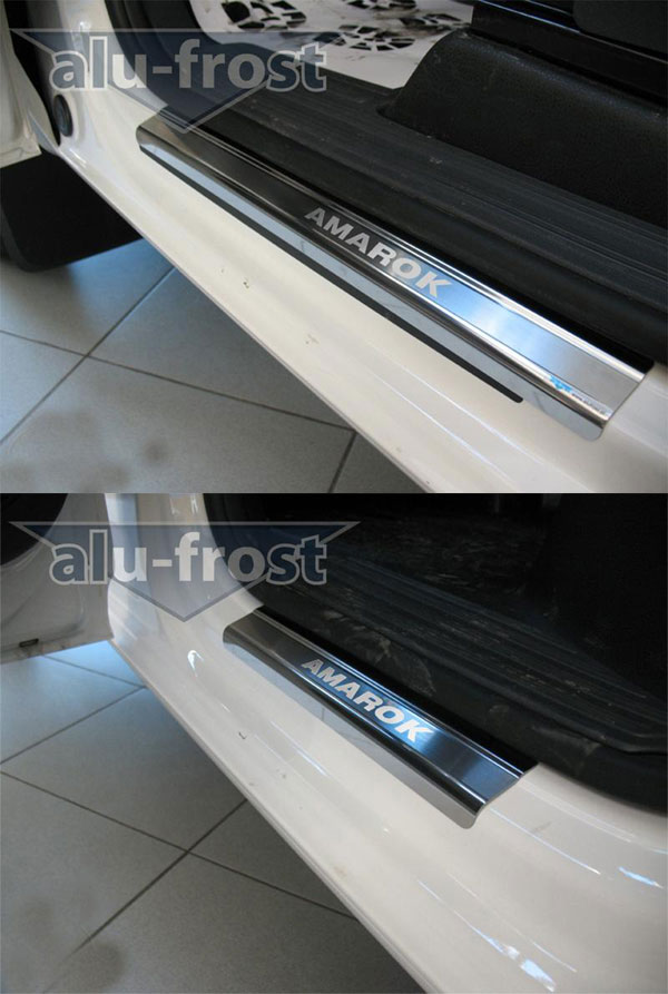 Накладки на пороги Alu-Frost для VW Amarok 2010+ (шт.)