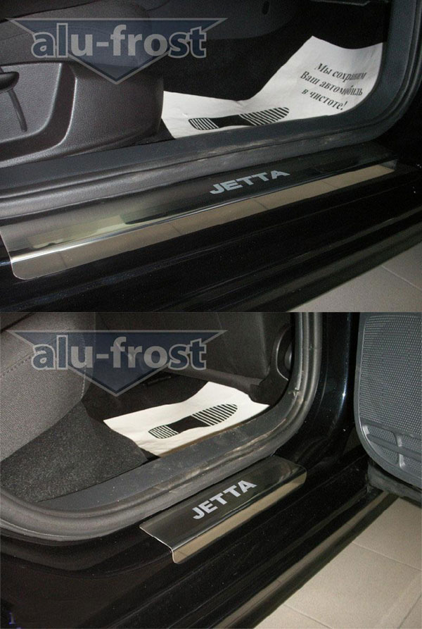 Накладки на пороги Alu-Frost для VW Jetta VI 2011+ (шт.)