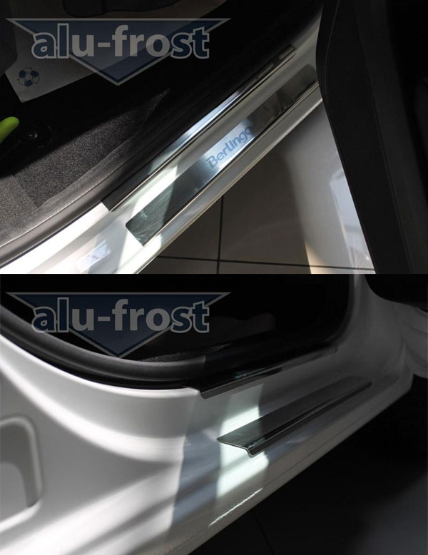 Накладки на пороги Alu-Frost для Citroen Berlingo II 2008+ (шт.)