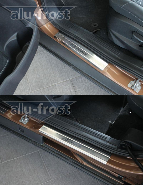 Накладки на пороги Alu-Frost для Ford B-Max 2012+ (шт.)
