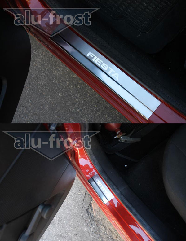 Накладки на пороги Alu-Frost для Ford Fiesta 5D 2002-2008 (шт.)