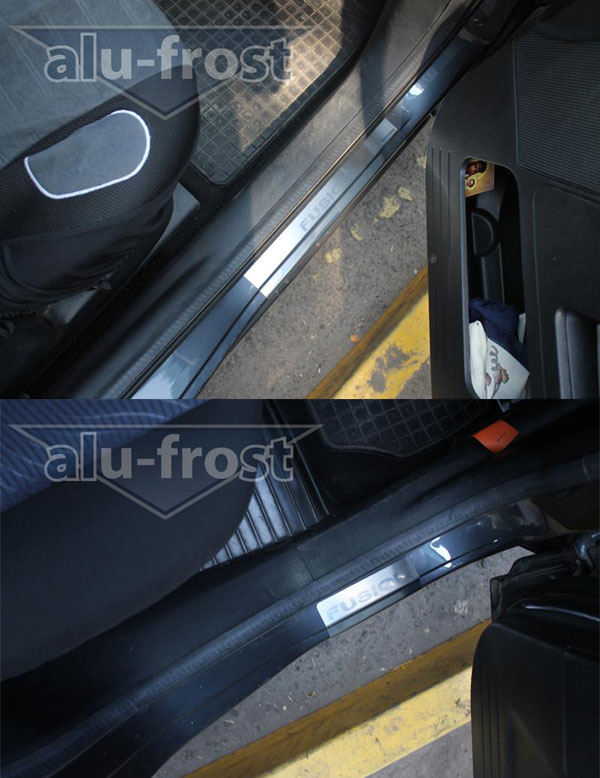 Накладки на пороги Alu-Frost для Ford Fusion 2002+ (шт.)