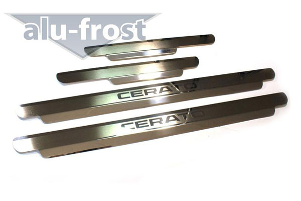 Накладки на пороги Alu-Frost для KIA Cerato 2004-2008 (шт.)