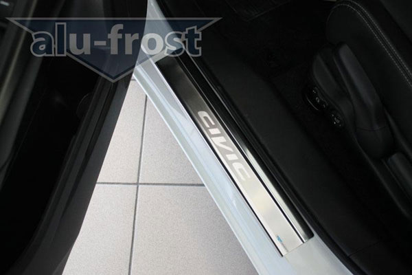 Накладки на пороги Alu-Frost для Honda Civic IX 5D 2012+ (шт.)