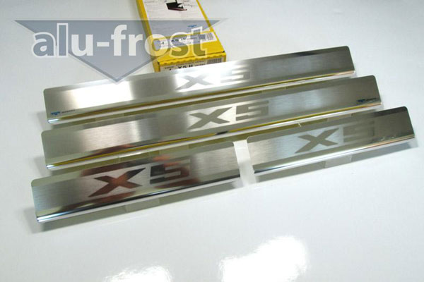Накладки на пороги Alu-Frost для BMW X5 II (E70) 2006+ (шт.)