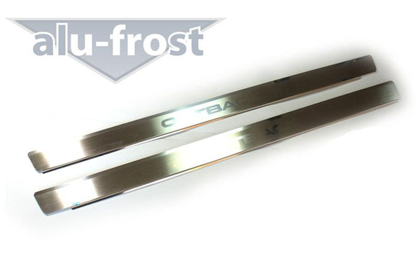 Накладки на пороги Alu-Frost для Subaru Outback II/III 2000-.2004-. (шт.)