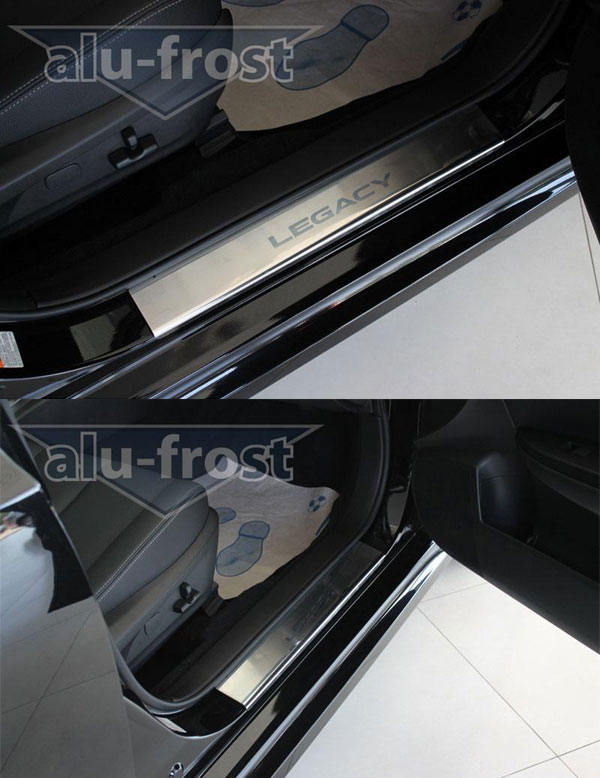 Накладки на пороги Alu-Frost для Subaru Legacy V 2009+ (шт.)