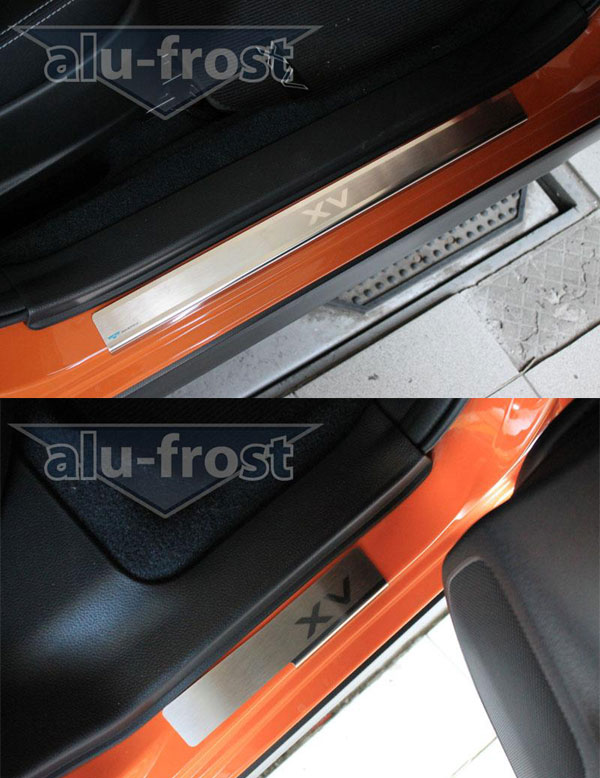 Накладки на пороги Alu-Frost для Subaru XV 2012+ (шт.)