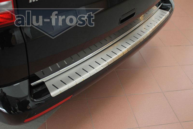 Накладка на задний бампер с загибом Alu-Frost для VW Transporter, Multivan T5 /T6 (шт.)