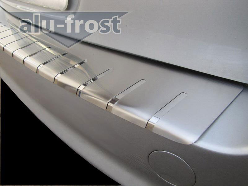 Накладка на задний бампер с загибом Alu-Frost для Mitsubishi Colt VII 3D / 5D 2008+ (шт.)