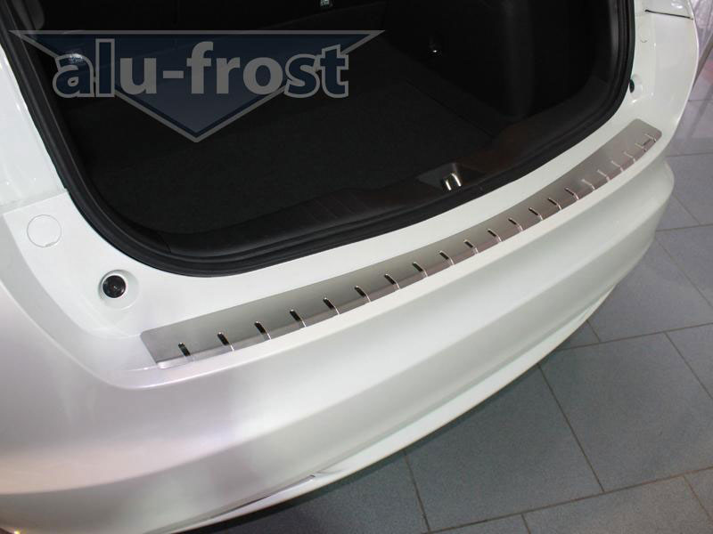 Накладка на задний бампер с загибом Alu-Frost для Honda Civic 5D 2012+ (шт.)
