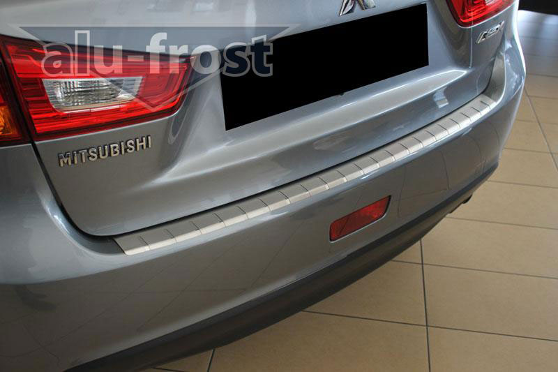 Накладка на бампер с загибом Alu-Frost для Mitsubishi ASX FL 2013+