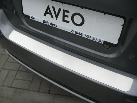 Накладка на задний бампер NataNiko для Chevrolet Aveo 