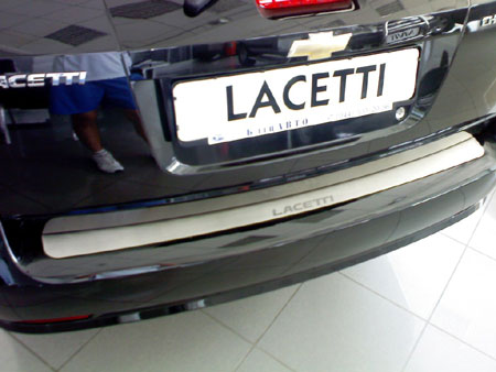 Накладка на задний бампер NataNiko для Chevrolet Lacetti Combi 
