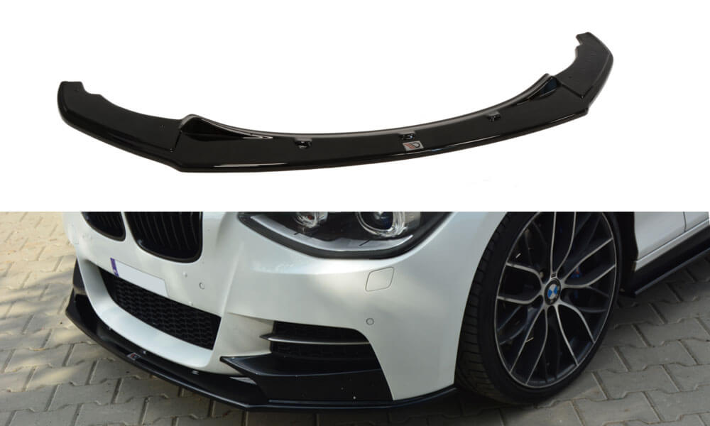 Диффузор переднего бампера BMW 1 F20 M-Power (дорест.) модель: 2011 - 2015.
Материал - ABS пластик,черный не требует покраски.
Производитель: Maxton Design. 
За дополнительную плату возможен заказ следующих опций:
- в глянцевом исполнении (+15 евро)
- в цвете 