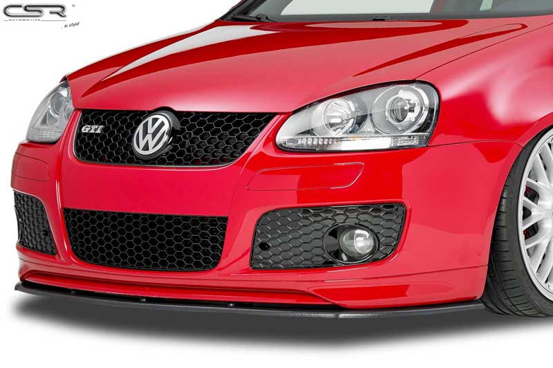 Диффузор переднего бампера VW Golf 5 GTI Edition 30 (2003-2008). 
Так же можно установить вместе с накладкой  CSR-FA212 на обычный бампер VW Golf 5 GTI / GT
Материал - ABS пластик.
За дополнительную плату возможен заказ следующих опций:
- в глянцевом исполнении (+20 евро)
- в цвете 