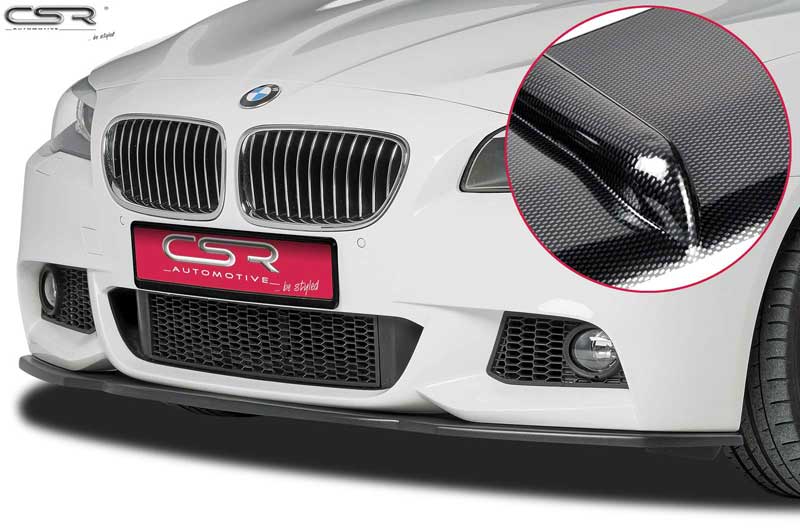 Диффузор переднего бампера BMW 5 F10/F11 до рестайлинга (2010-2013), для  М-пакет. 
Материал: ABS. 
За дополнительную плату возможен заказ следующих опций:
- в глянцевом исполнении (+10 евро)
- в цвете 