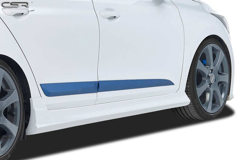 Комплект боковых юбок (2 шт.) для Hyundai I20 (2014-...