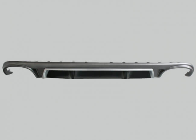 Накладка заднего бампера «RS-Look»  AUDI A4 B8 (2011-...). Версия с вырезами слева и справа. Не подходит для автомобилей с S-Line пакетом и S4.