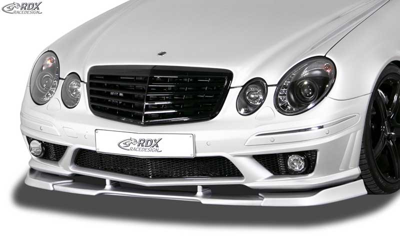 RDX Передняя накладка VARIO-X MERCEDES E-Class W211 AMG (Подходит для автомобилей AMG или автомобилей с передним бампером AMG) 