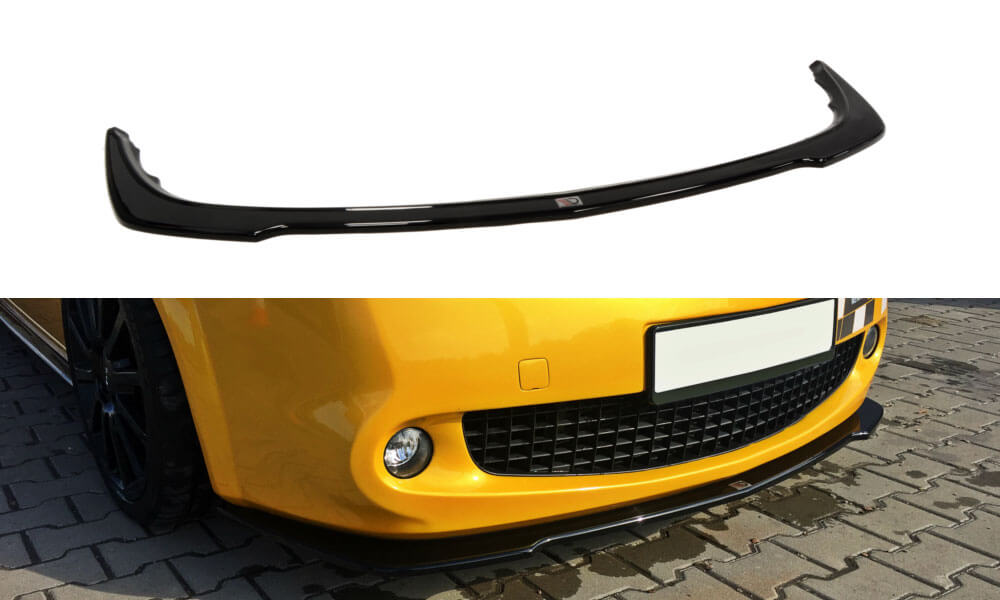 Диффузор переднего бампера Renault Megane II RS (послерест.)модель 2006 - 2008.
Материал - ABS пластик, черный матовый, не требует покраски.
Производитель: Maxton Design. 
За дополнительную плату возможен заказ следующих опций:
- в глянцевом исполнении (+15 евро)
- в цвете 