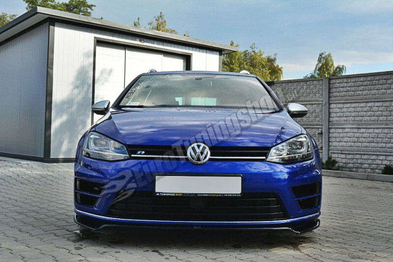 Накладка (диффузор) переднего бампера Volkswagen Golf VII R для моделей: 2013-2016.
Материал - carbon 