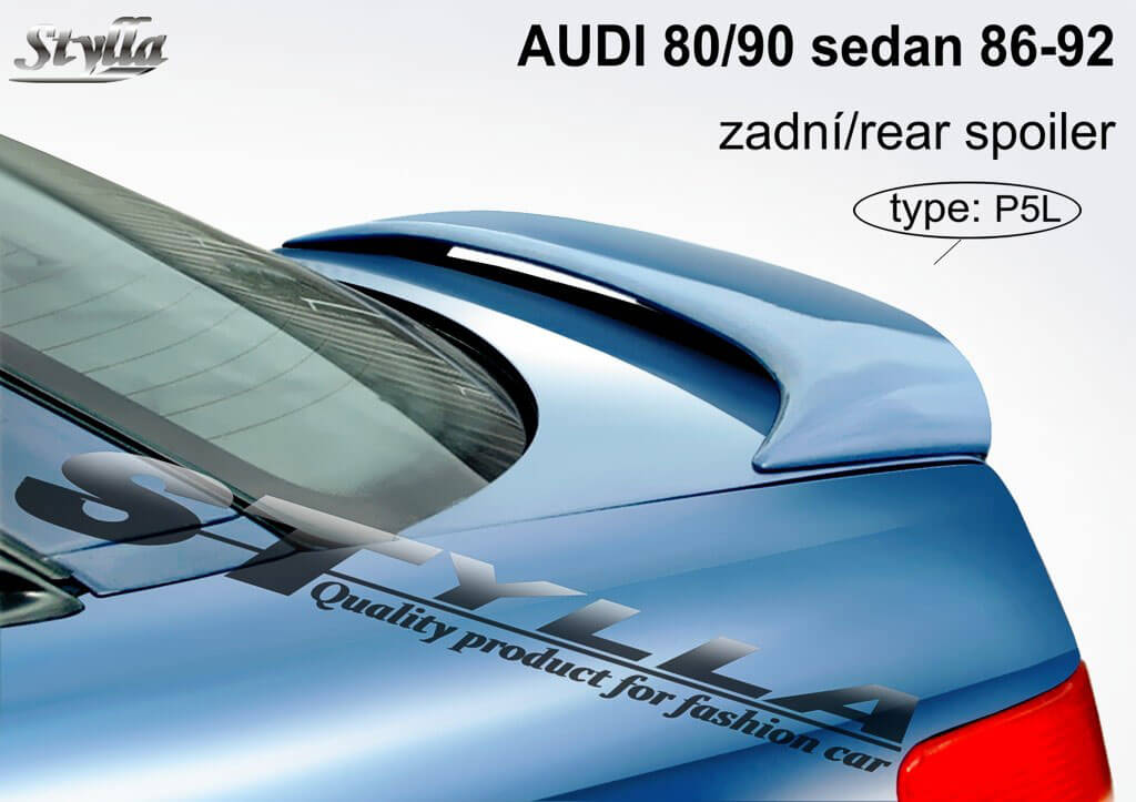 Спойлер Audi 80, 90.Материал: стекловолокно
Качество высокое,под покраску.Производитель: Stylla, Чехия.
