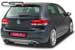 Накладка заднего бампера Volkswagen VW Golf VI. 
Год выпуска: 2009-...
Не подходит для GTI, GT, GTD, R32