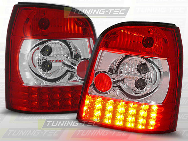 Альтернативная оптика для AUDI A4 B5 11.94-01 RED WHITE LED (тюнинг оптика, цена за комплект)