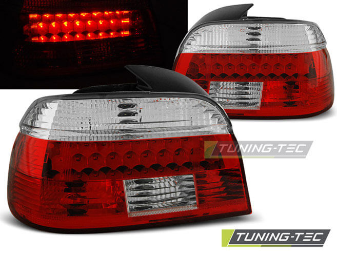 Альтернативная оптика для BMW E39 09.95-08.00 RED WHITE LED (тюнинг оптика, цена за комплект)