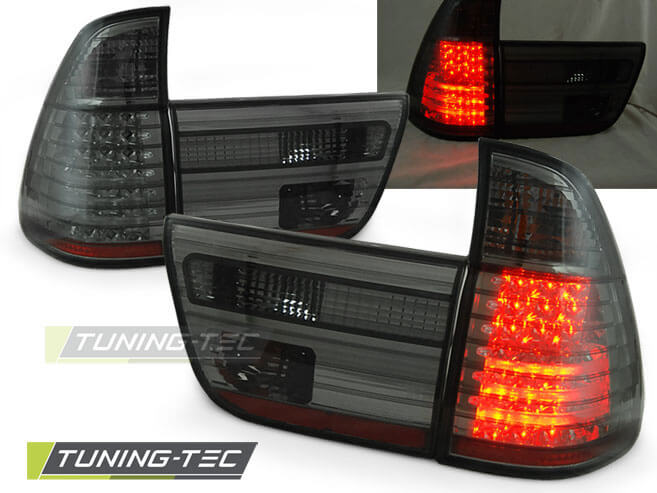 Альтернативная оптика для BMW X5 E53 09.99-06 SMOKE LED (тюнинг оптика, цена за комплект)